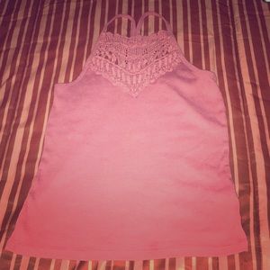 Pink summer crop top